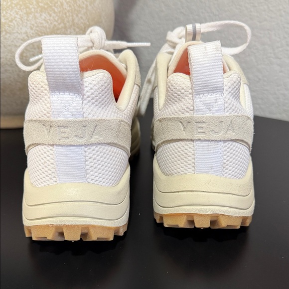 Veja Women's White and Tan Sneakers - Picture 6 of 15